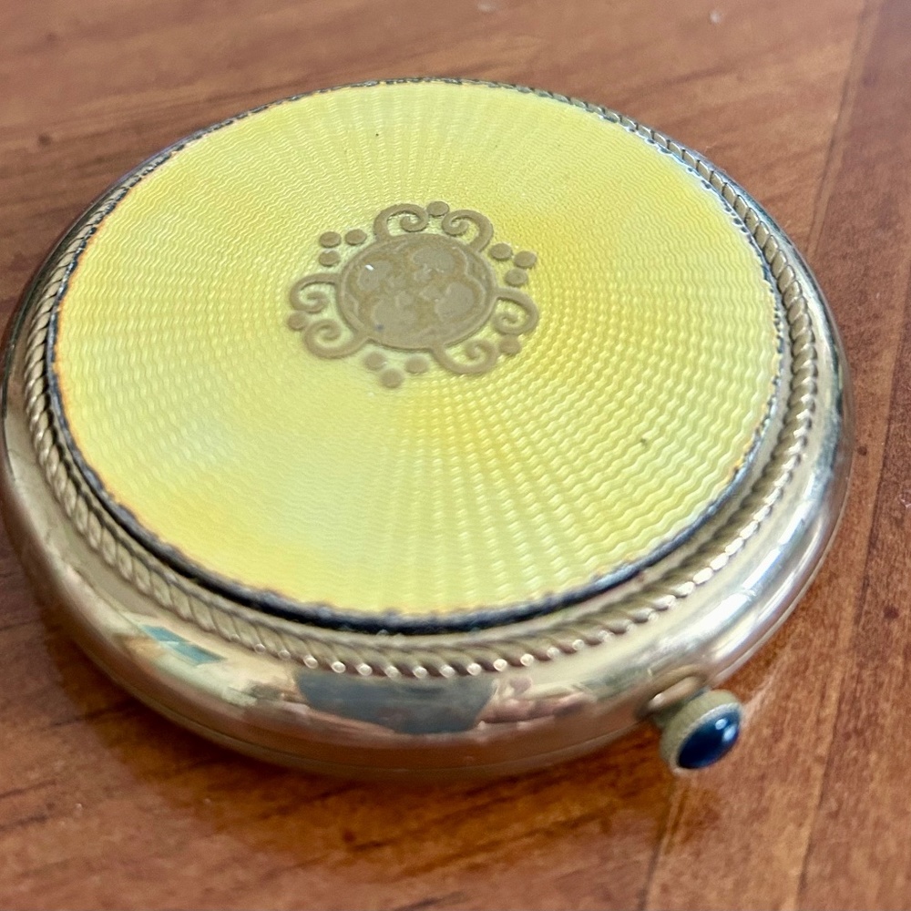 Vintage Revlon gold tone compact